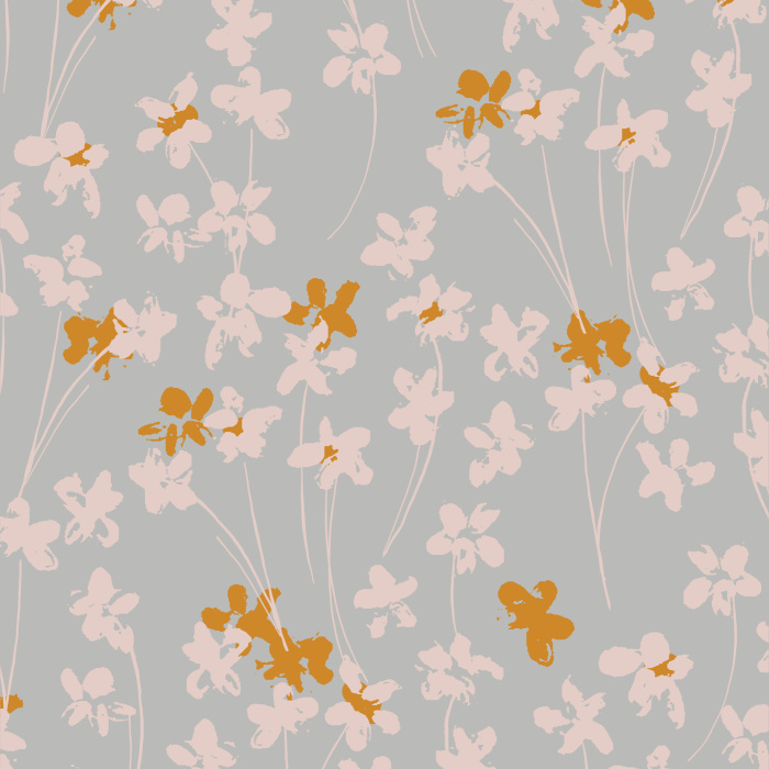 Create a distressed garden on any wall in your home with our Allover Floral Peel and Stick Wallpaper.