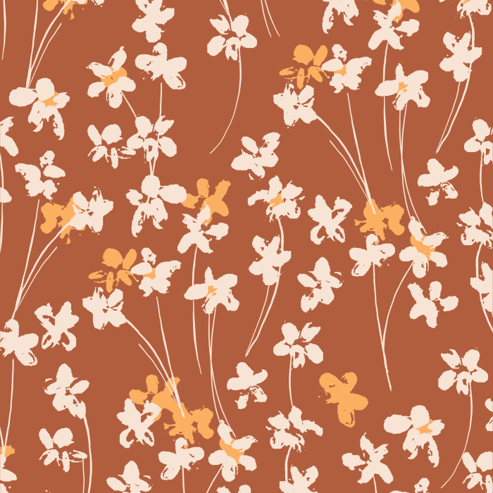 Create a distressed garden on any wall in your home with our Allover Floral Peel and Stick Wallpaper.