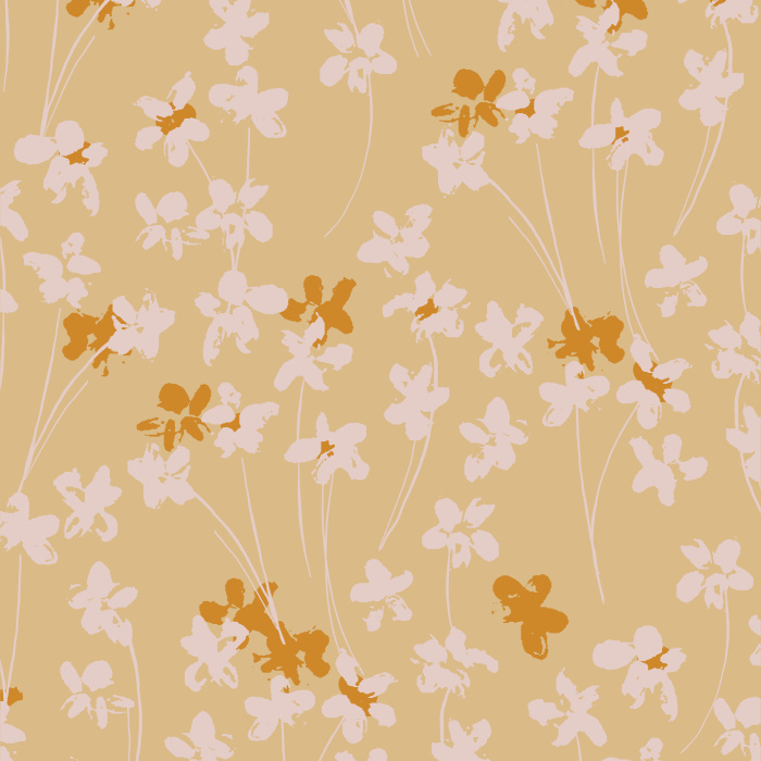 Create a distressed garden on any wall in your home with our Allover Floral Peel and Stick Wallpaper.