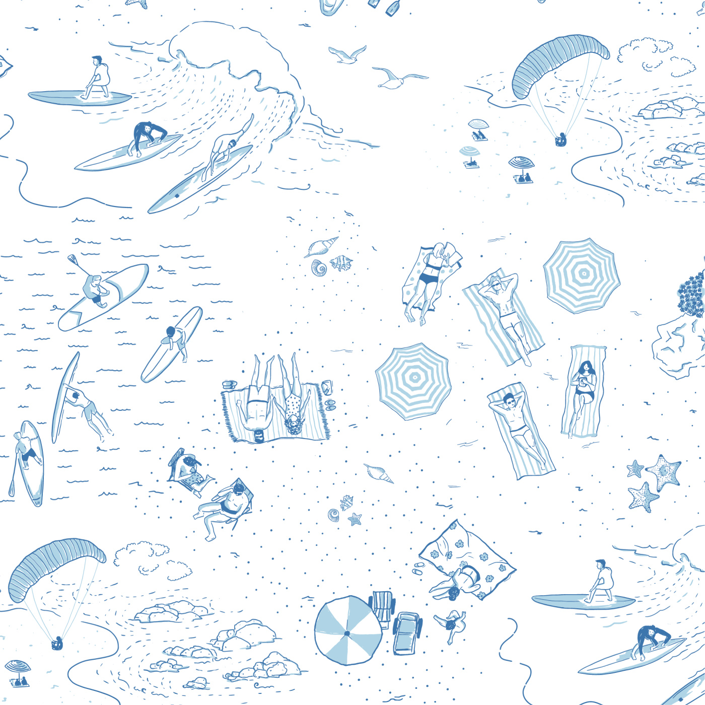 Day At The Beach Wallpaper