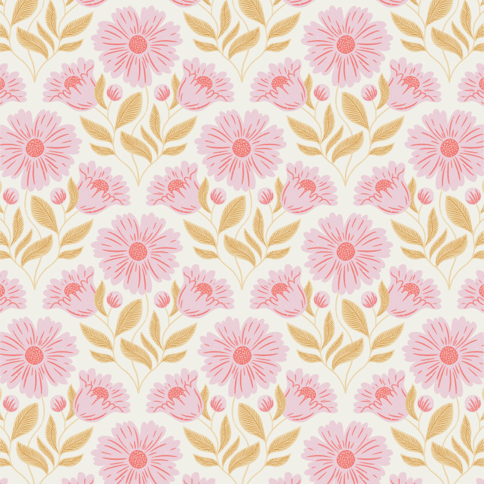 Create a cute garden on any wall of your home with our Sweet Blooms Peel and Stick Wallpaper.