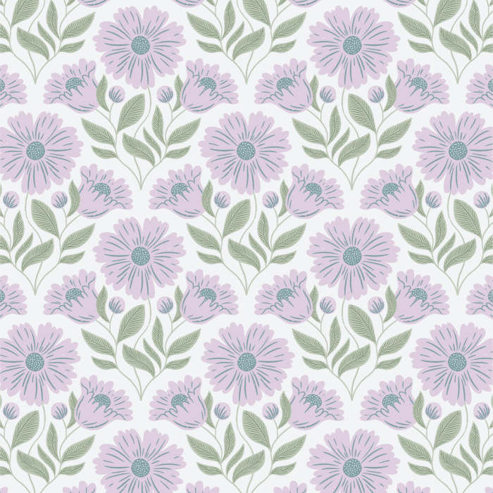Create a cute garden on any wall of your home with our Sweet Blooms Peel and Stick Wallpaper.