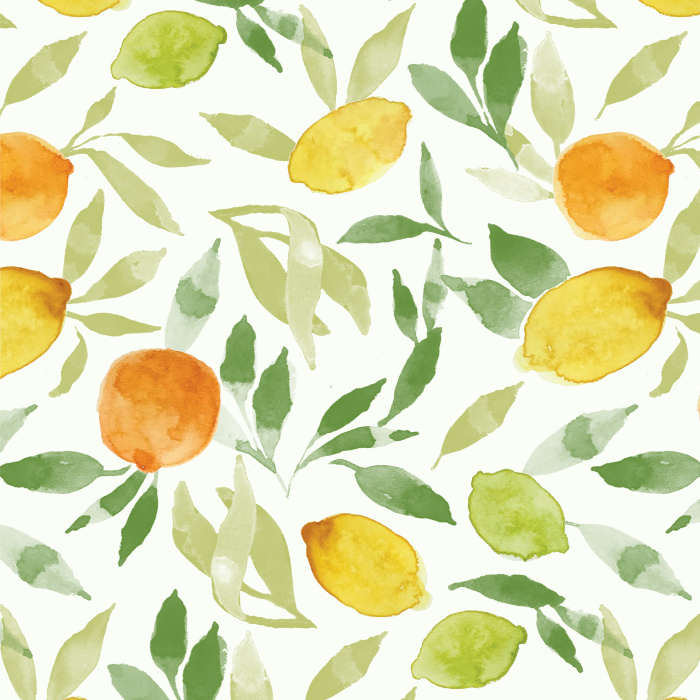Give your home a burst of color with our Citrus Spray Peel and Stick Wallpaper!