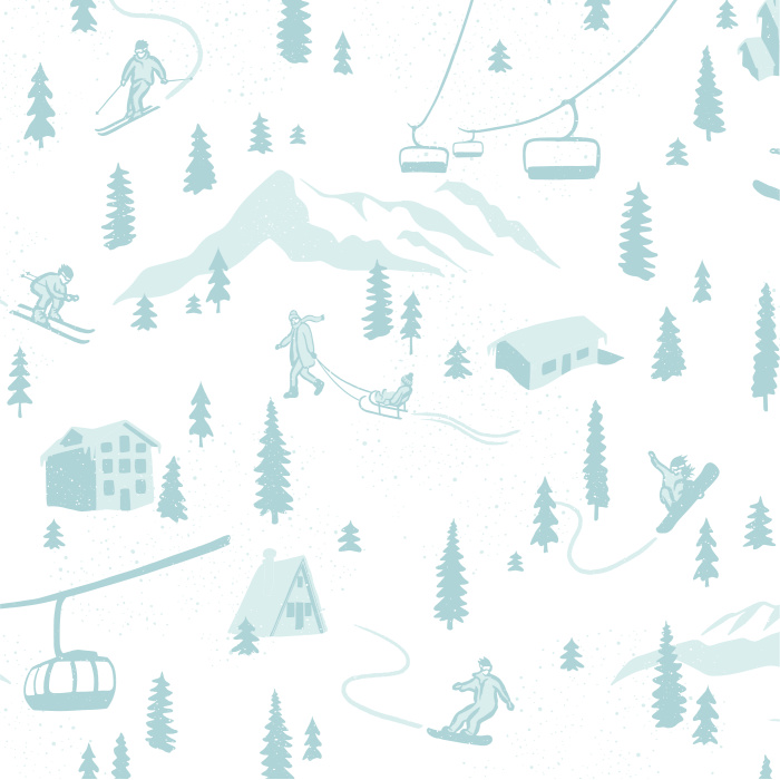 Create a winter wonderland in your child's playroom with our Snow Day Peel and Stick Wallpaper.