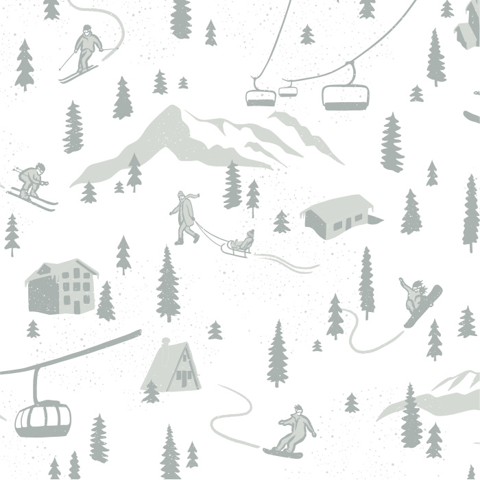 Create a winter wonderland in your child's playroom with our Snow Day Peel and Stick Wallpaper.