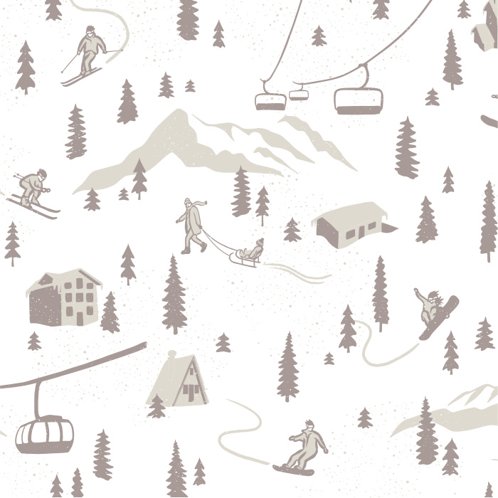 Create a winter wonderland in your child's playroom with our Snow Day Peel and Stick Wallpaper.