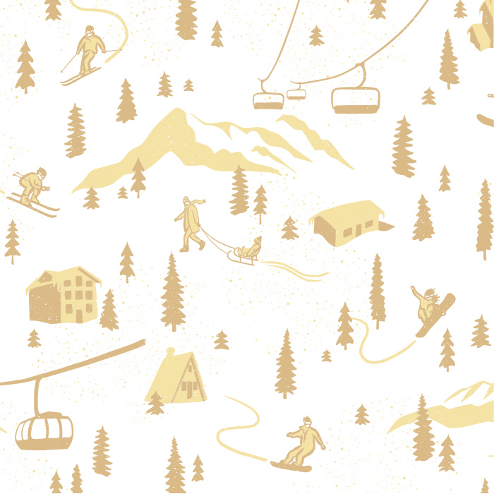 Create a winter wonderland in your child's playroom with our Snow Day Peel and Stick Wallpaper.