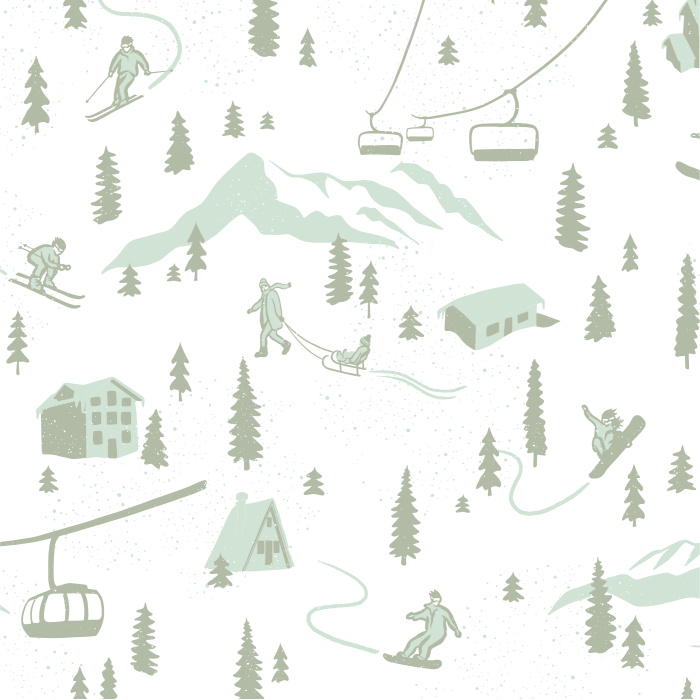 Create a winter wonderland in your child's playroom with our Snow Day Peel and Stick Wallpaper.