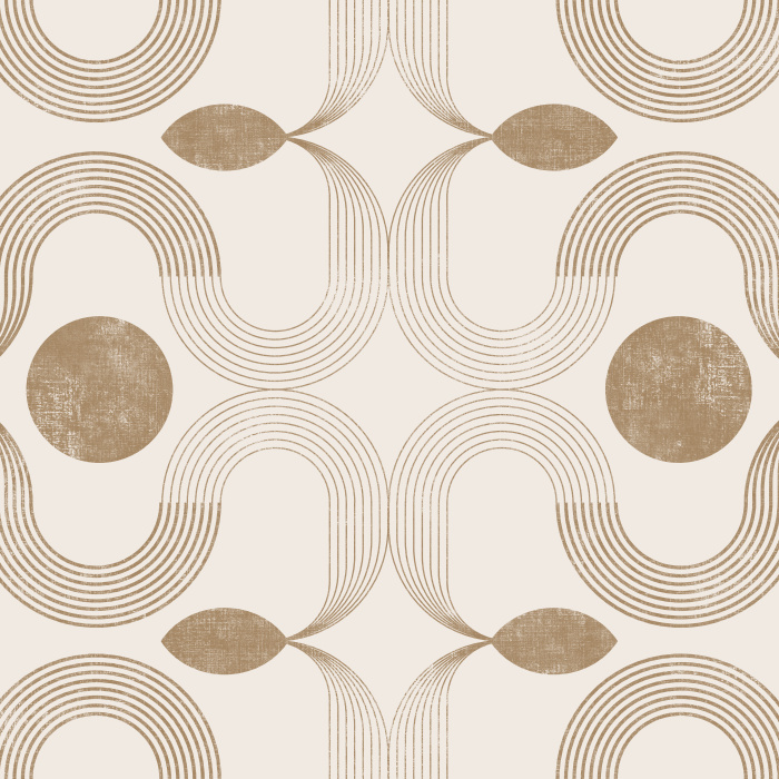 Create an artistic touch with our Retro Flow Peel and Stick Wallpaper.