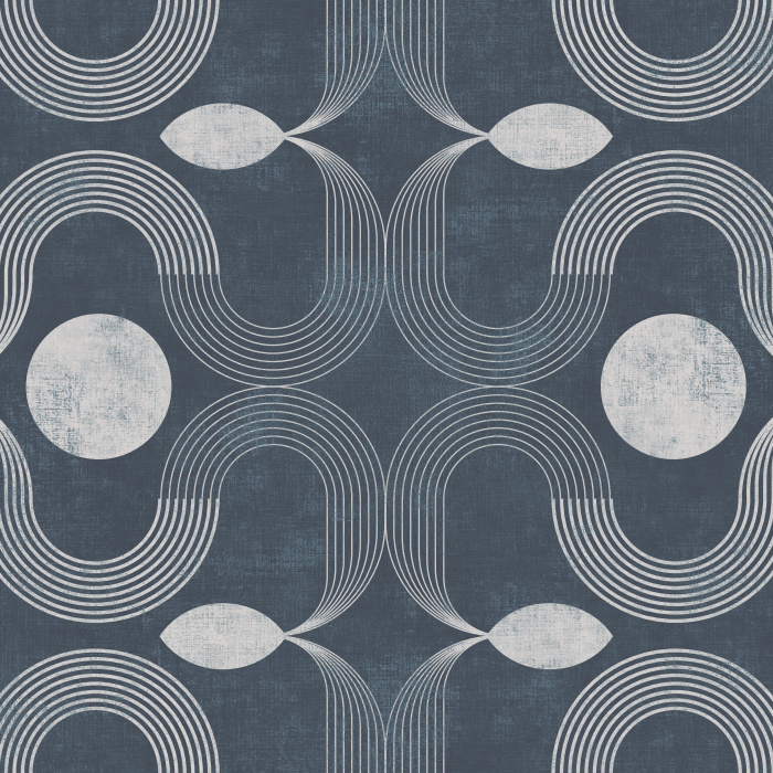 Create an artistic touch with our Retro Flow Peel and Stick Wallpaper.