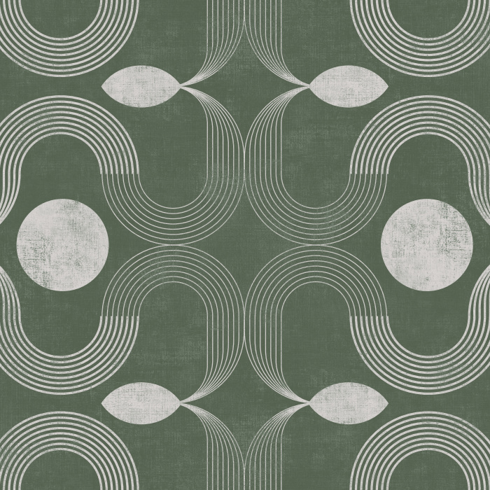 Create an artistic touch with our Retro Flow Peel and Stick Wallpaper.