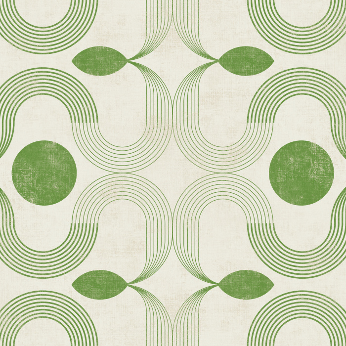 Create an artistic touch with our Retro Flow Peel and Stick Wallpaper.