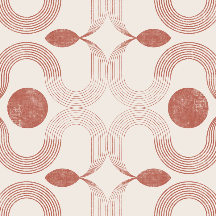 Create an artistic touch with our Retro Flow Peel and Stick Wallpaper.