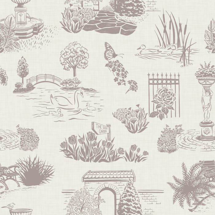 Create an enchanting atmosphere with our Private Garden Peel and Stick Wallpaper.
