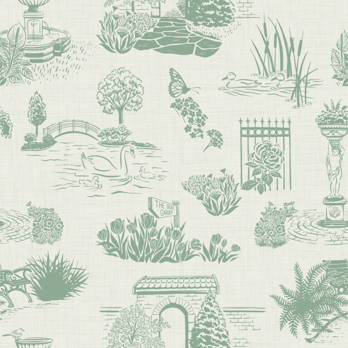 Create an enchanting atmosphere with our Private Garden Peel and Stick Wallpaper.