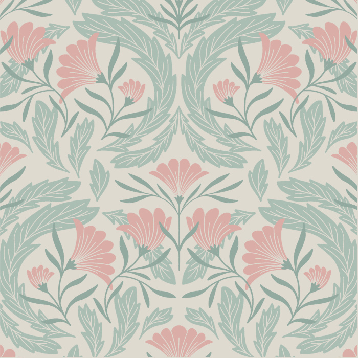 Our Century Botanicals Peel and Stick Wallpaper creates a vintage vibe in any room of your home.