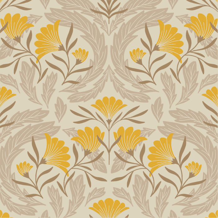 Our Century Botanicals Peel and Stick Wallpaper creates a vintage vibe in any room of your home.
