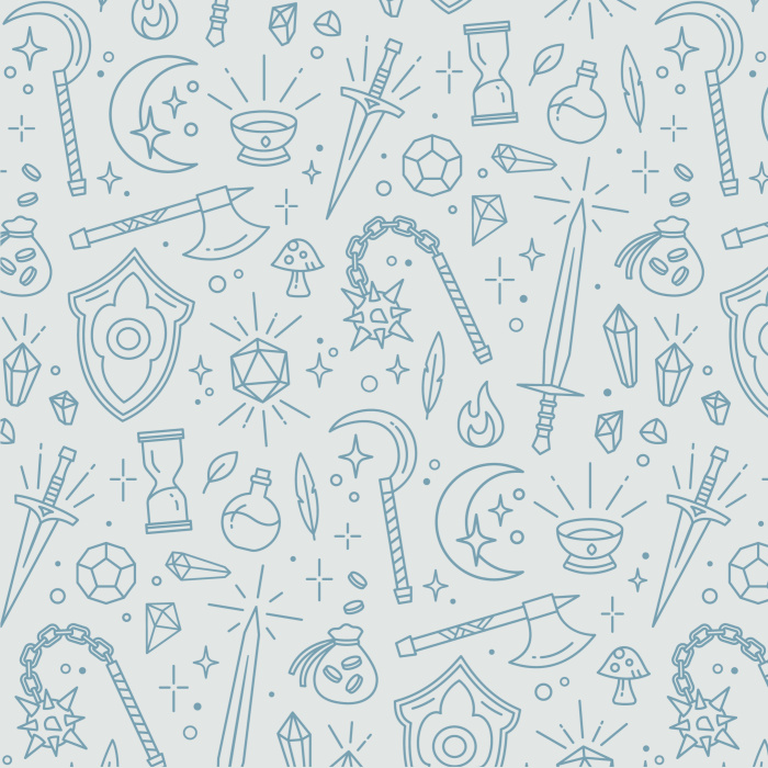 Transport yourself into a medieval fantasy world with our Gamer Art Peel and Stick Wallpaper.