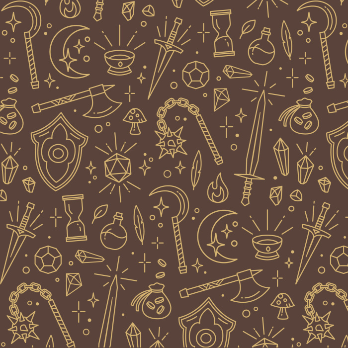 Transport yourself into a medieval fantasy world with our Gamer Art Peel and Stick Wallpaper.