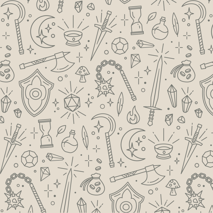 Transport yourself into a medieval fantasy world with our Gamer Art Peel and Stick Wallpaper.