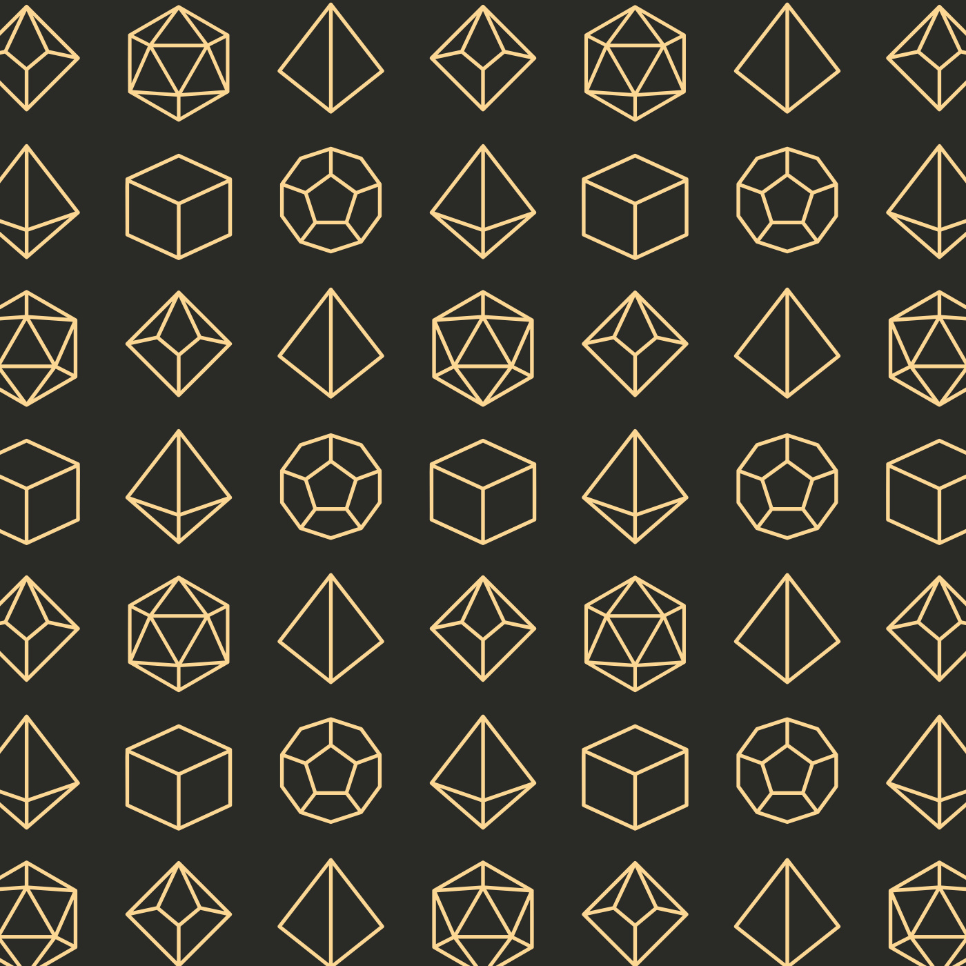 Geometric Dice Wallpaper