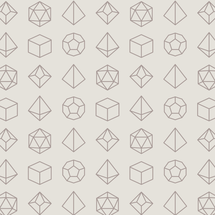Unleash your inner dungeon master, ready to set out on an adventure with our Geometric Dice Peel and Stick Wallpaper.