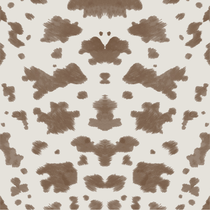 Bring the rustic charm of the country to any wall in your home with our Mirrored Cow Peel and Stick Wallpaper.