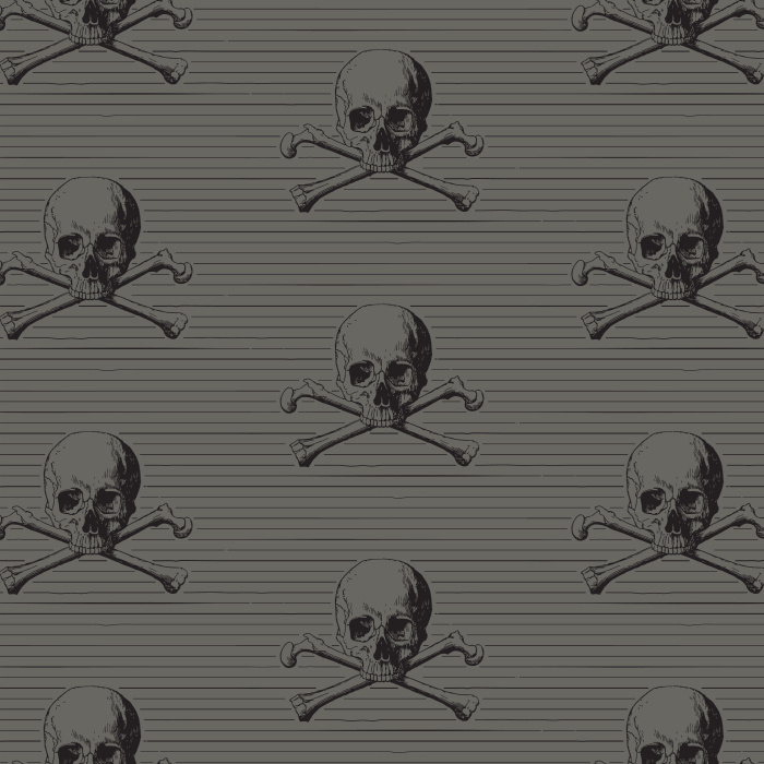 Reinvent your space your way with our Pirate Skulls Peel and Stick Wallpaper.