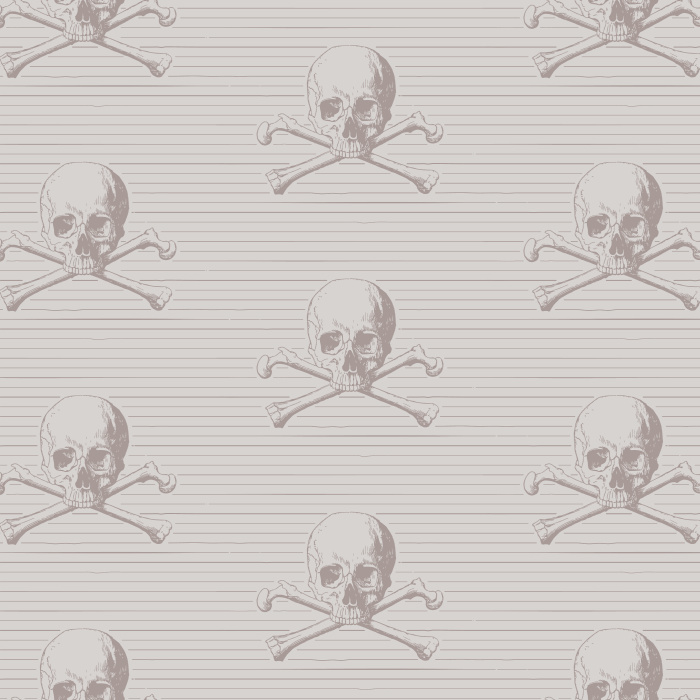 Reinvent your space your way with our Pirate Skulls Peel and Stick Wallpaper.