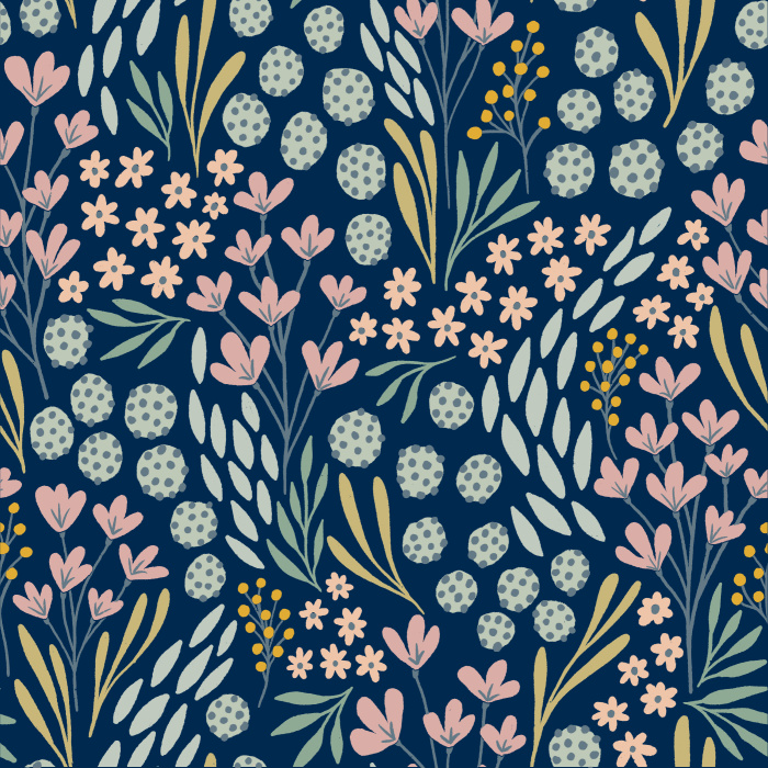 Our Frolicking Florals Peel and Stick Wallpaper bring an eye-catching statement to any wall in your home.