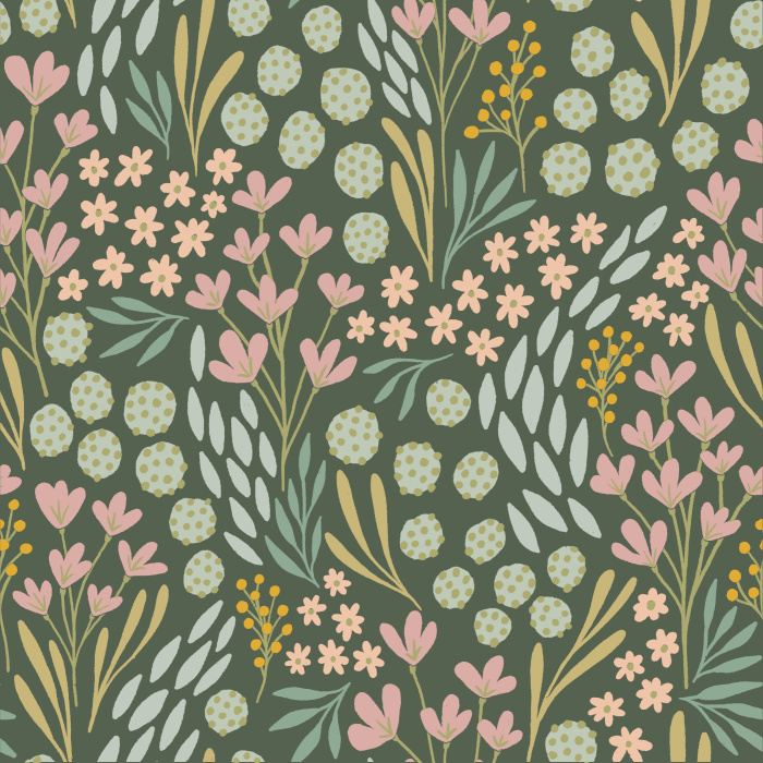 Our Frolicking Florals Peel and Stick Wallpaper bring an eye-catching statement to any wall in your home.