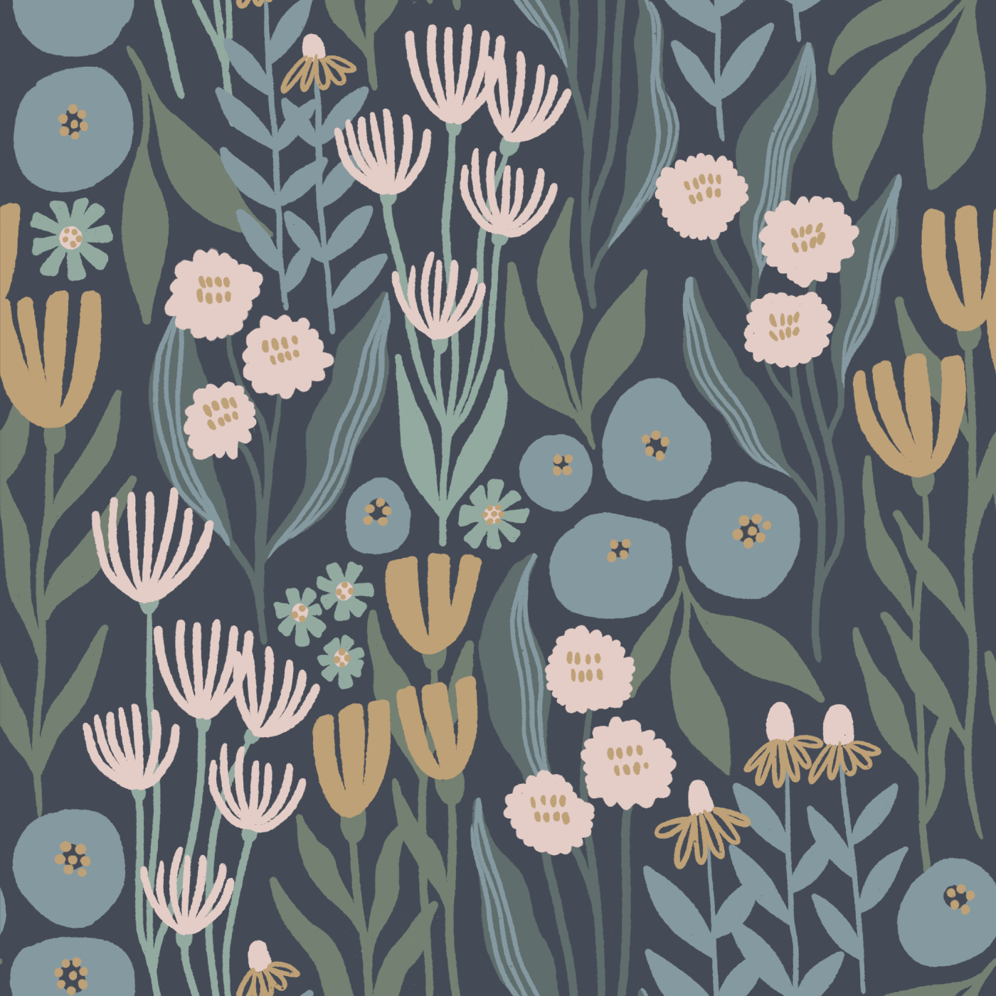 Charming Meadow Wallpaper