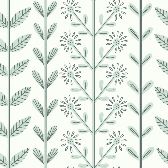 Create the lifestyle you want with our Folk Art Peel and Stick Wallpaper.