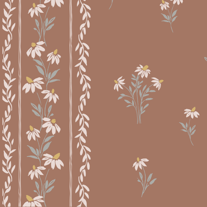 Add a classic statement to any wall in your home with our Rural Fairytale Peel and Stick Wallpaper.