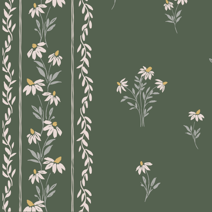 Add a classic statement to any wall in your home with our Rural Fairytale Peel and Stick Wallpaper.