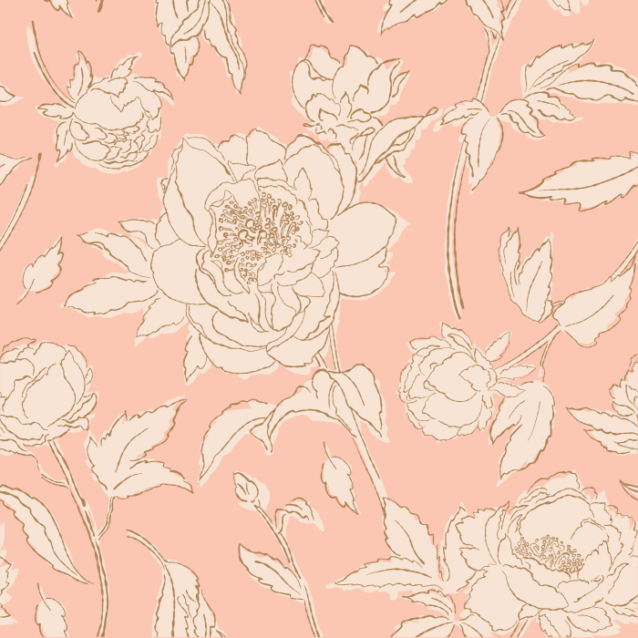 Our Sketched Peonies Peel and Stick Wallpaper is sure to bring a floral touch to any wall in your home.