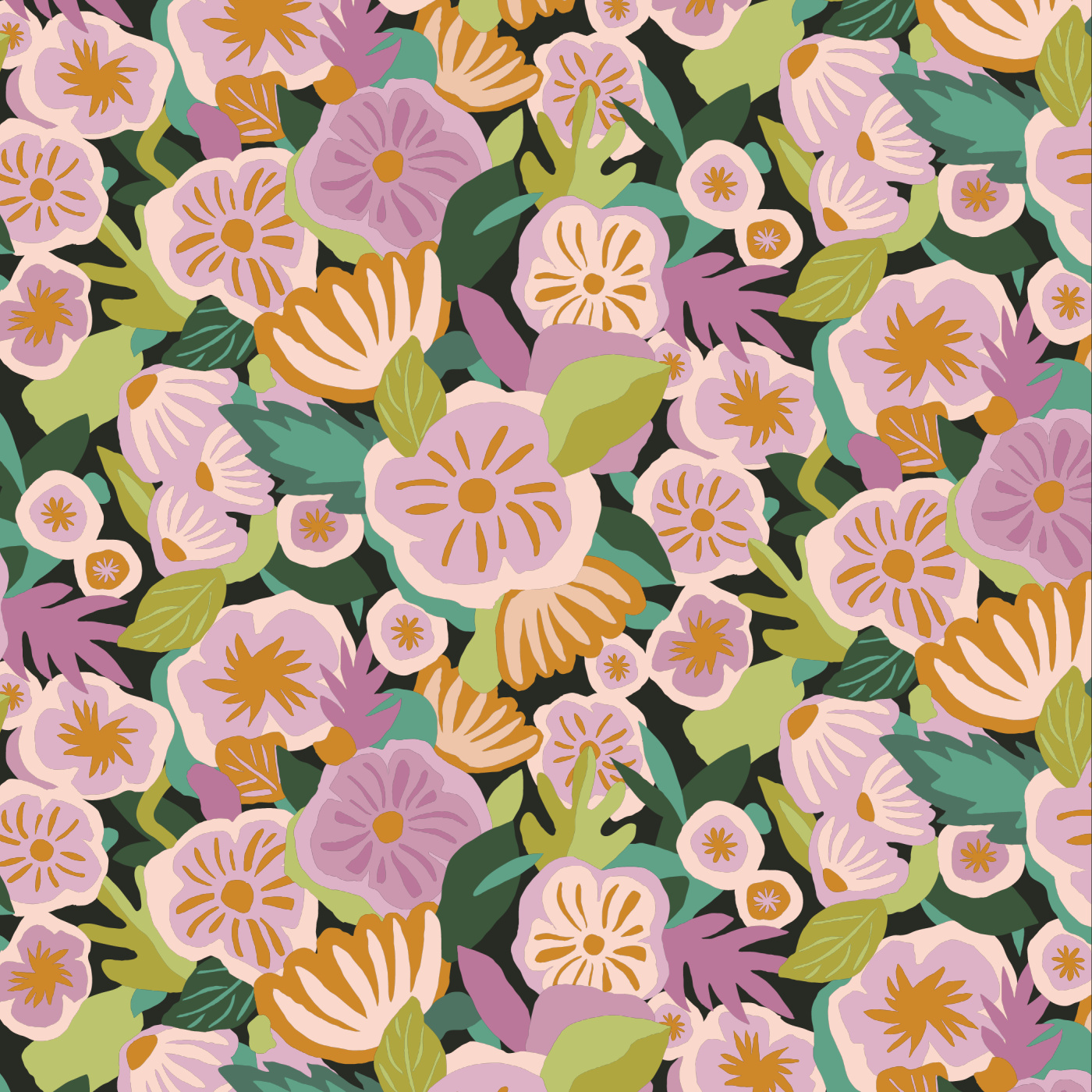 Wild Florals Wallpaper