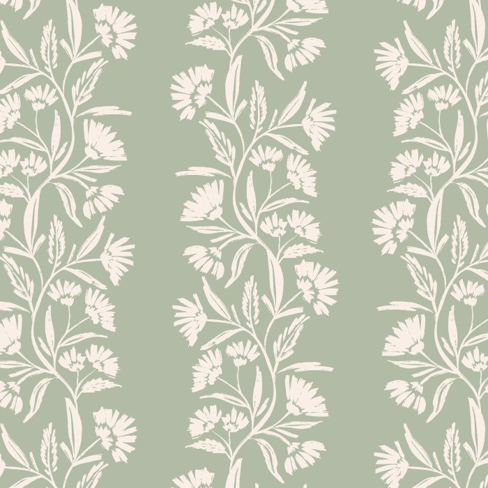 Create something absolutely timeless with our Etched Chrysanthemum Peel and Stick Wallpaper.