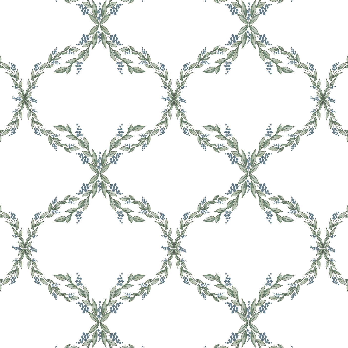 Berry Filigree Wallpaper