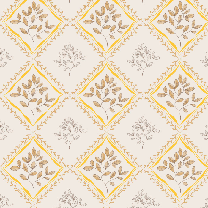 Add a classic touch of nature to any wall in your home with our Floral Diamond Peel and Stick Wallpaper.