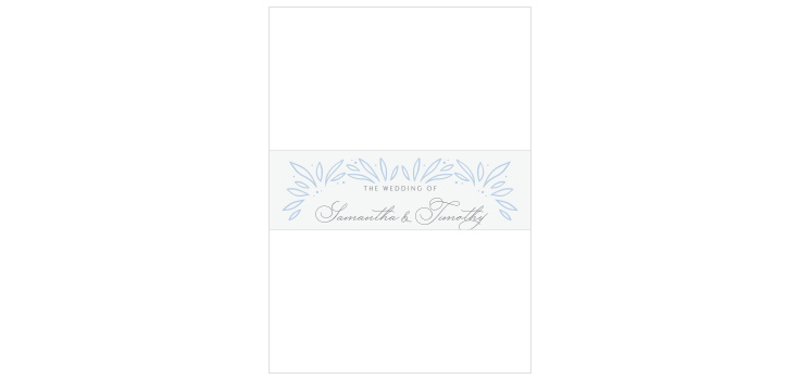 Bursting Frame Wedding Belly Bands