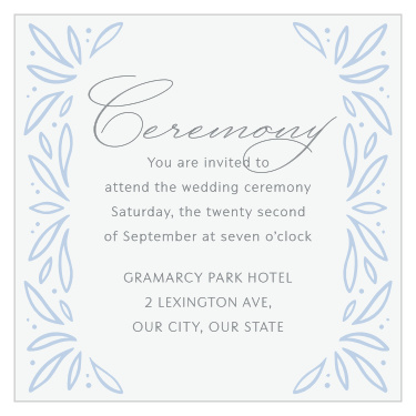 Our Bursting Frame Ceremony Cards are sure to bring family and friends together for your special day.