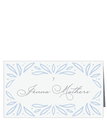 Our Bursting Frame Place Cards help family and friends find their seats for your reception.