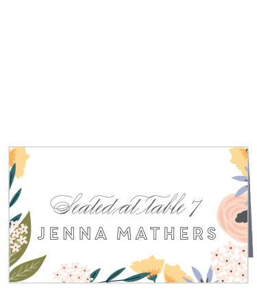 Let family and friends know where their seats are with our Beautiful Blooms Milestone Birthday Place Cards.