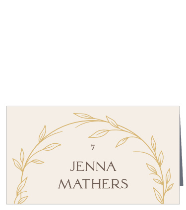 Our Arched Vine Place Cards let family and friends know where they are sat for your reception.
