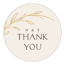 Add the perfect finishing touch to your envelopes with our Arched Vine Wedding Stickers.