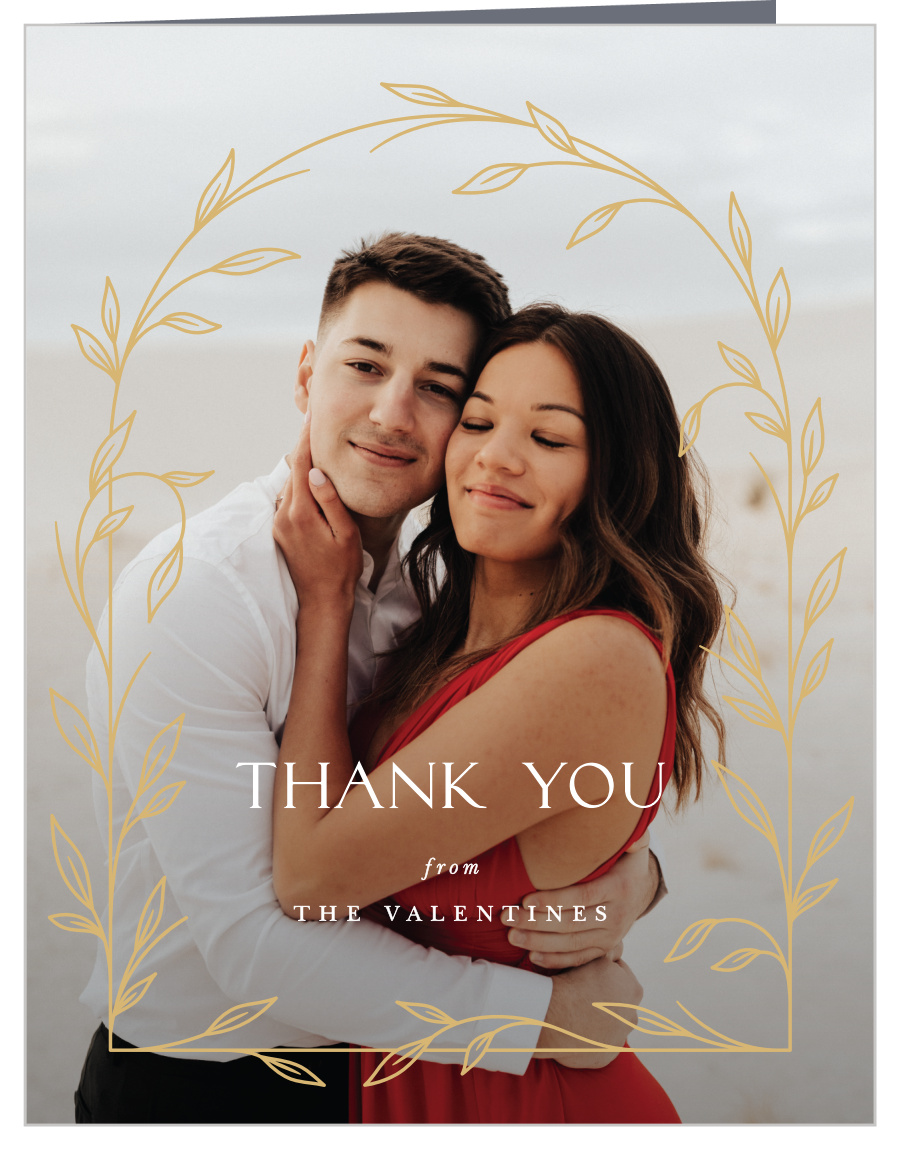 Arched Vine Wedding Thank You Cards