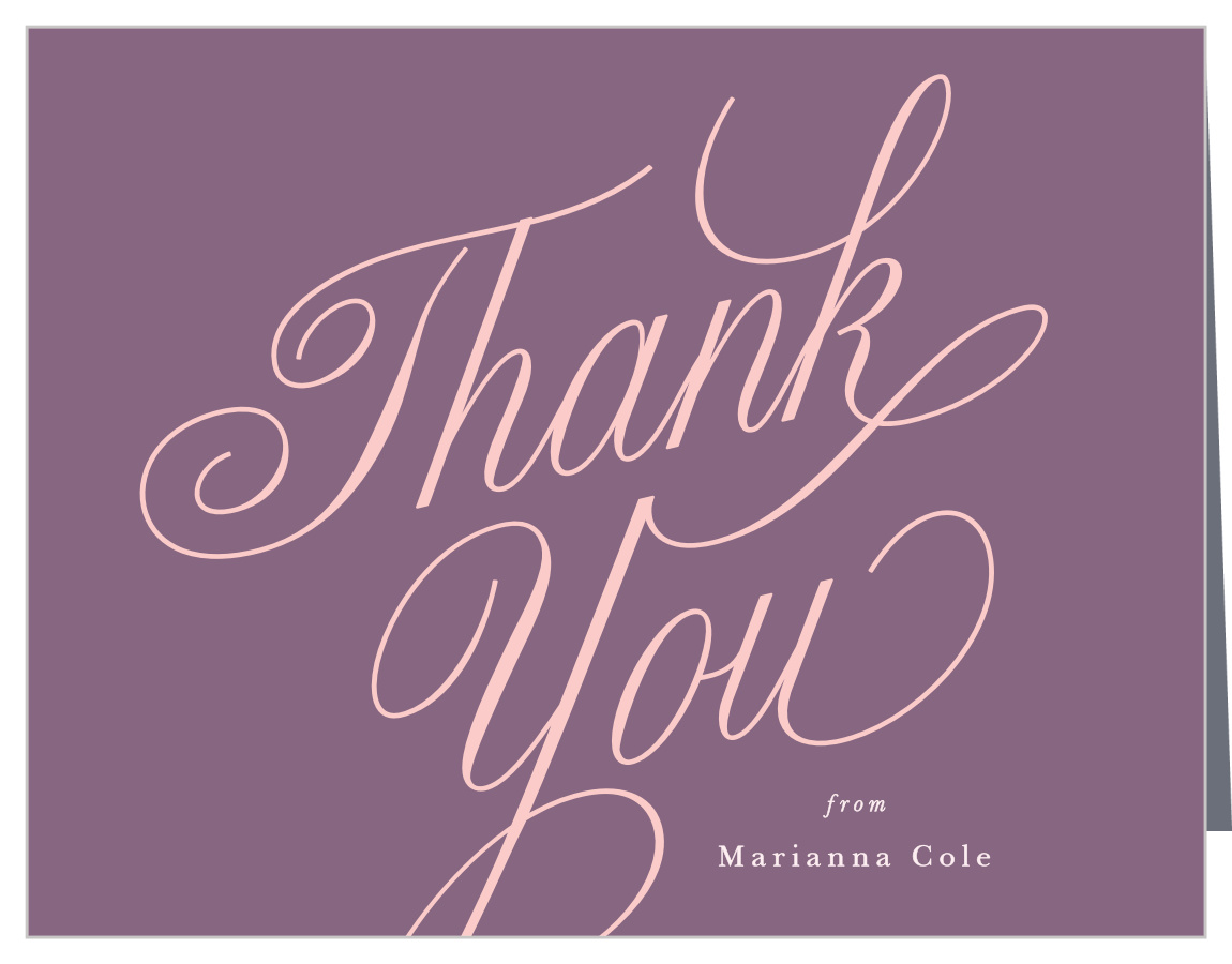 Elegant Welcome Baby Shower Thank You Cards