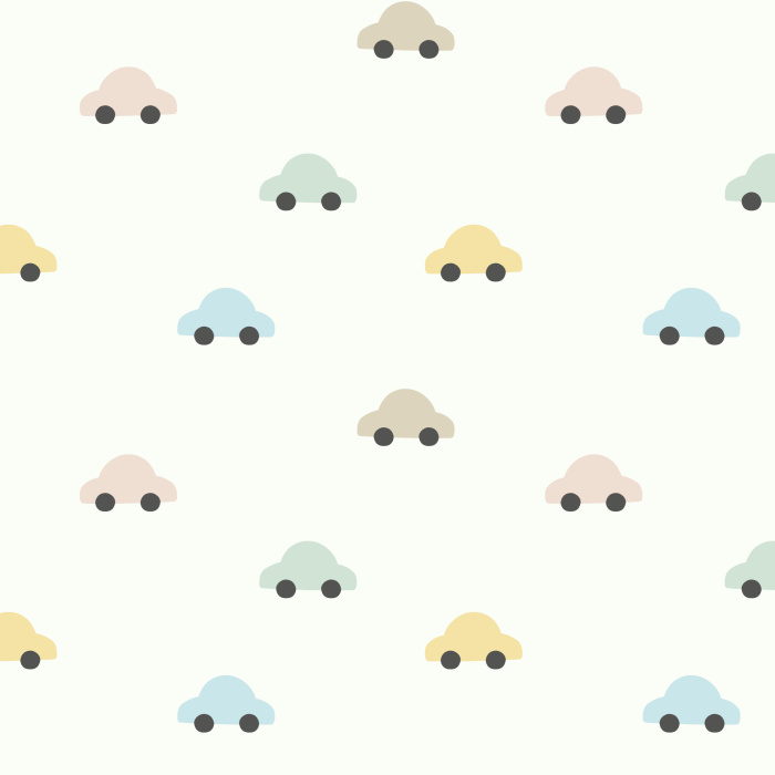 Give your little go-getter their dream space with our Cute Cars Peel and Stick Wallpaper. 