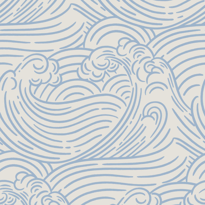 Transform your space with our Rolling Waves Peel and Stick Wallpaper.